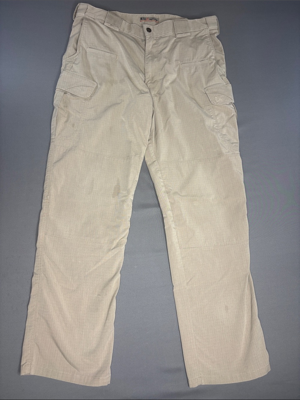 5.11 Tactical Stryke Pants Mens 36x30 Khaki Ripstop Cargo Utility Workwear Tan
